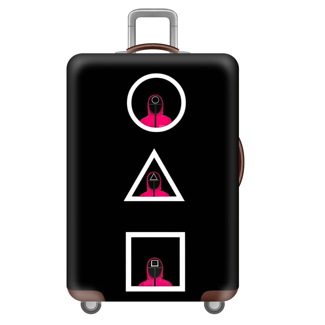 Unisex Hard Shell Suitcase with Creative Travel Motif Kalsten