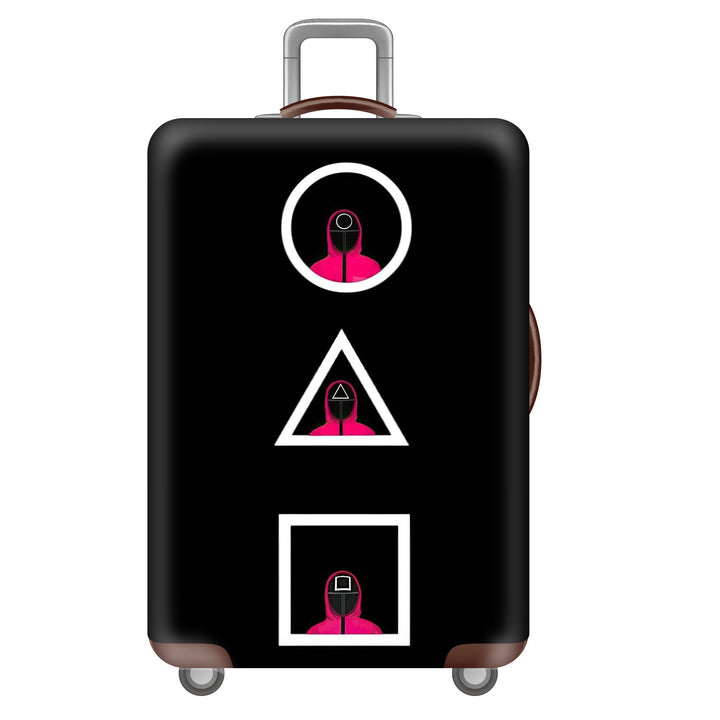 Unisex Hard Shell Suitcase with Creative Travel Motif Kalsten