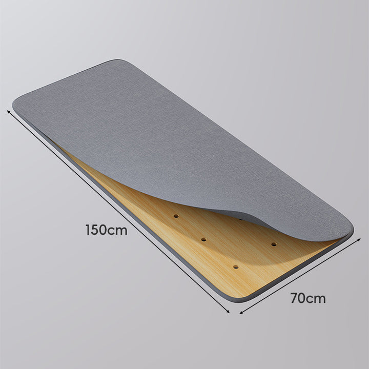 Large Perforated Bamboo Shelf Panel with Ventilated Slatted Design
