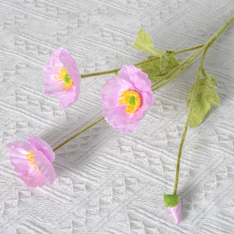 Artificial Poppy Floral Stem