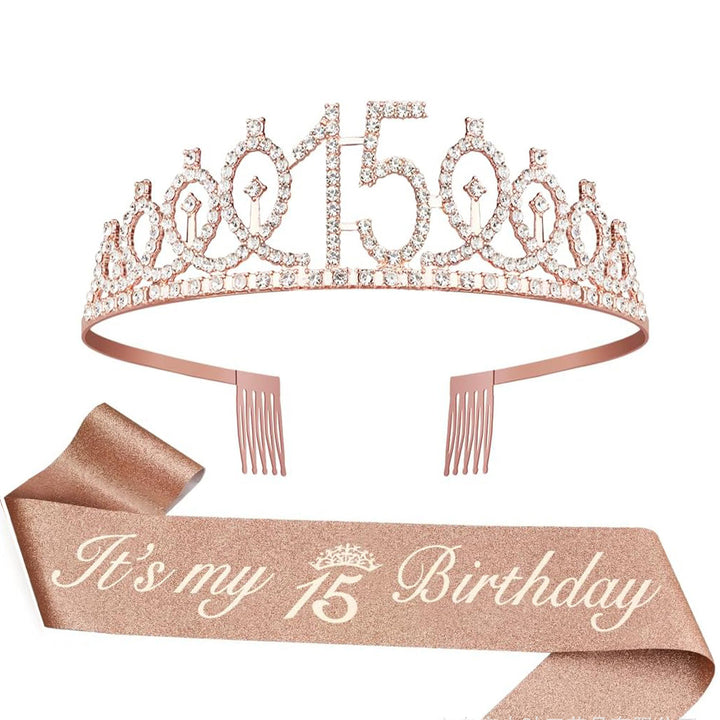 Ladies Crystal Princess Crown with 30 & Fabulous lettering Kalsten