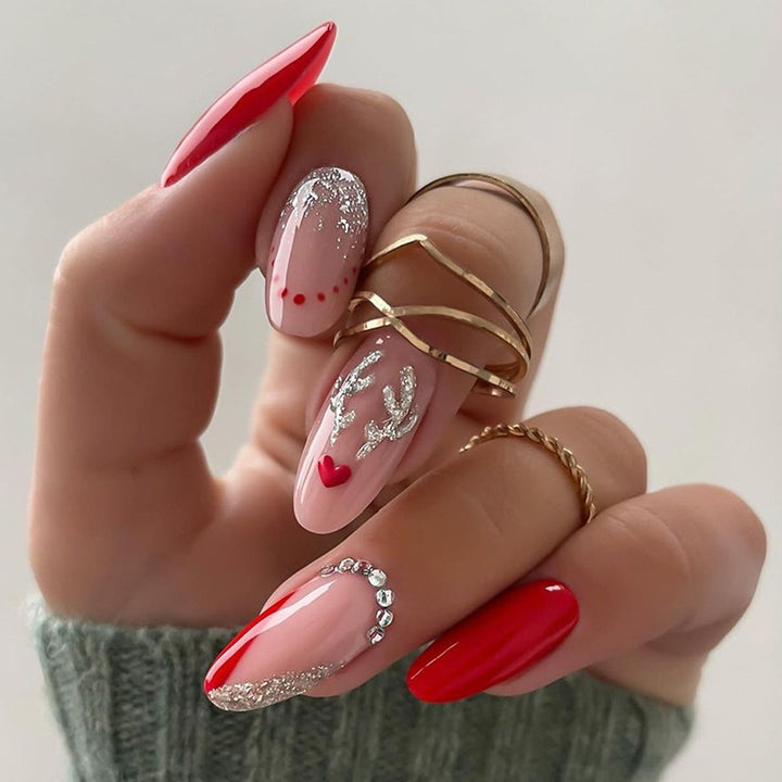 Elegant Glamorous Press-On Nail Art Set Kalsten