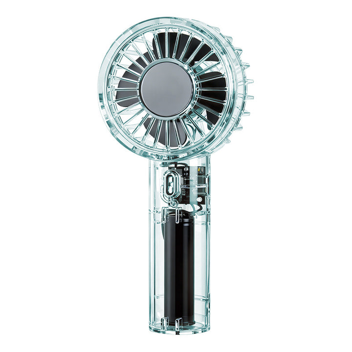 Unisex Portable High-Speed Hand Fan with Transparent Housing Construction Kalsten