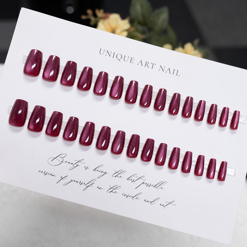 Glossy Acrylic Press-On Nail Set