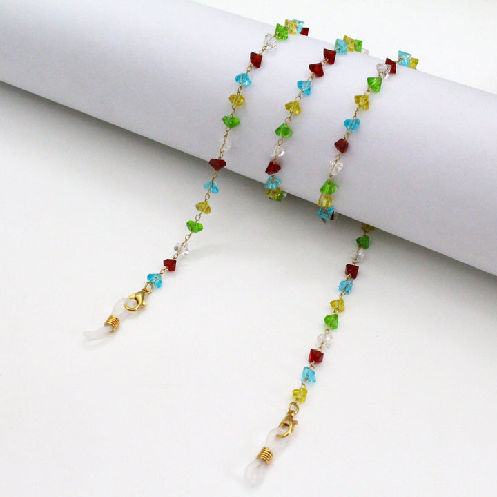 Artistic Gemstone Eyewear Chain Kalsten