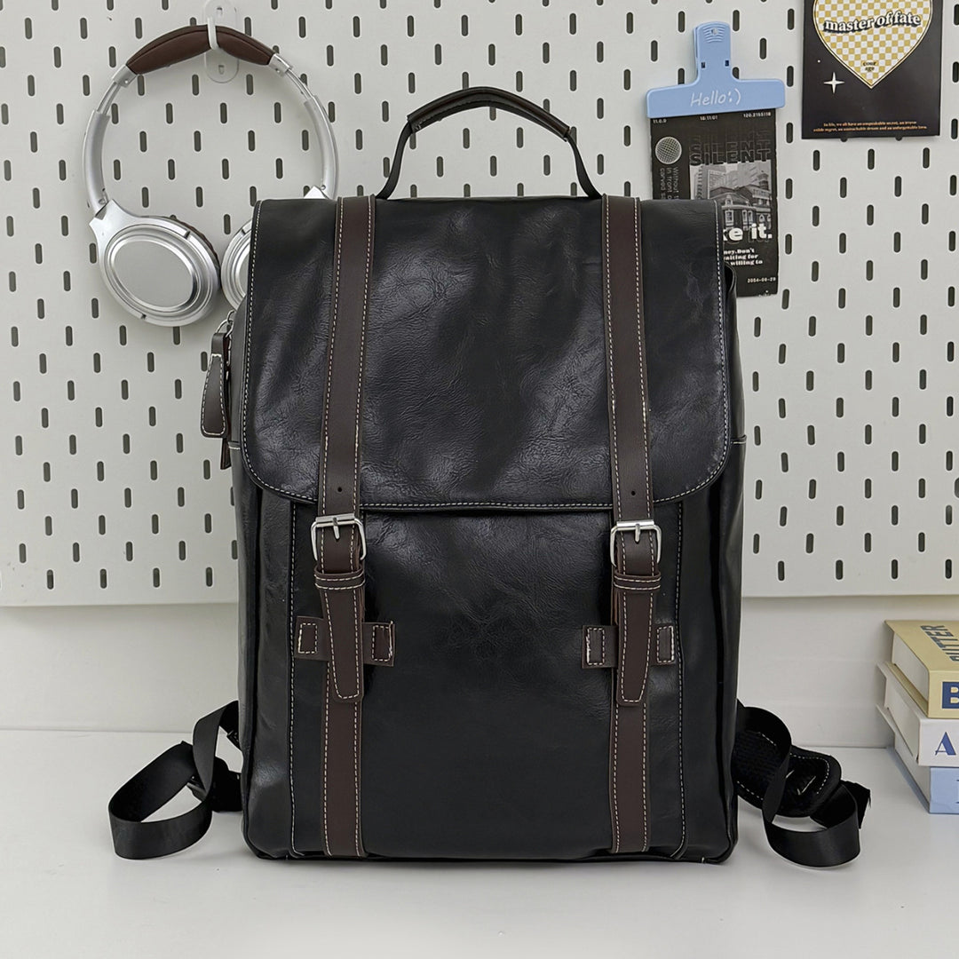 Stylish Leather Laptop Backpack