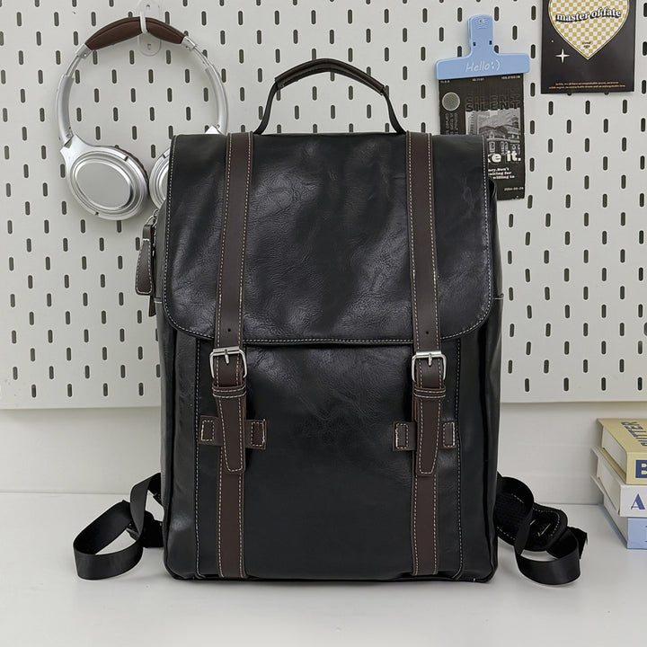 Stylish Leather Laptop Backpack