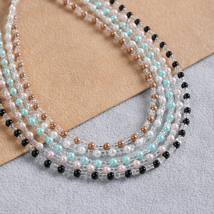 Vintage-Inspired Beaded Eyewear Chain kalsten