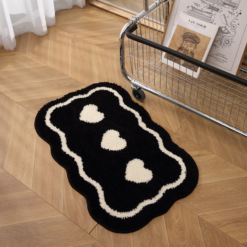 Heart-Shaped Decorative Bath Mat Kalsten