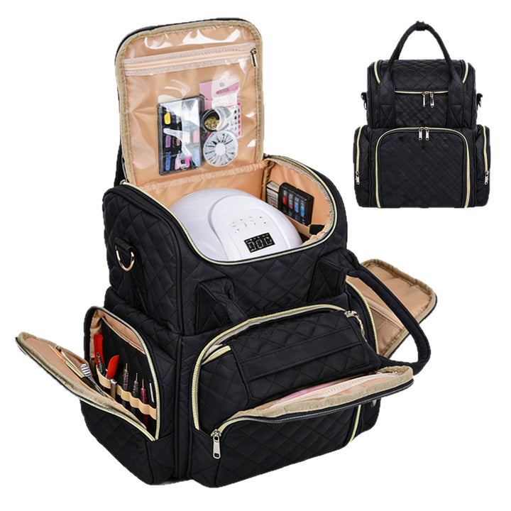 Quilted Multi-Pocket Backpack Kalsten