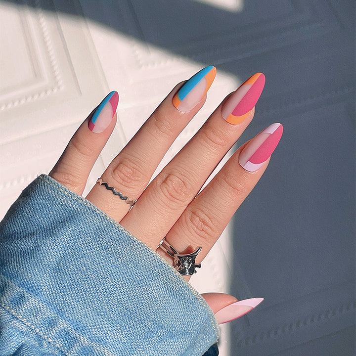 Artistic Pointed Press-On Nail Set Kalsten