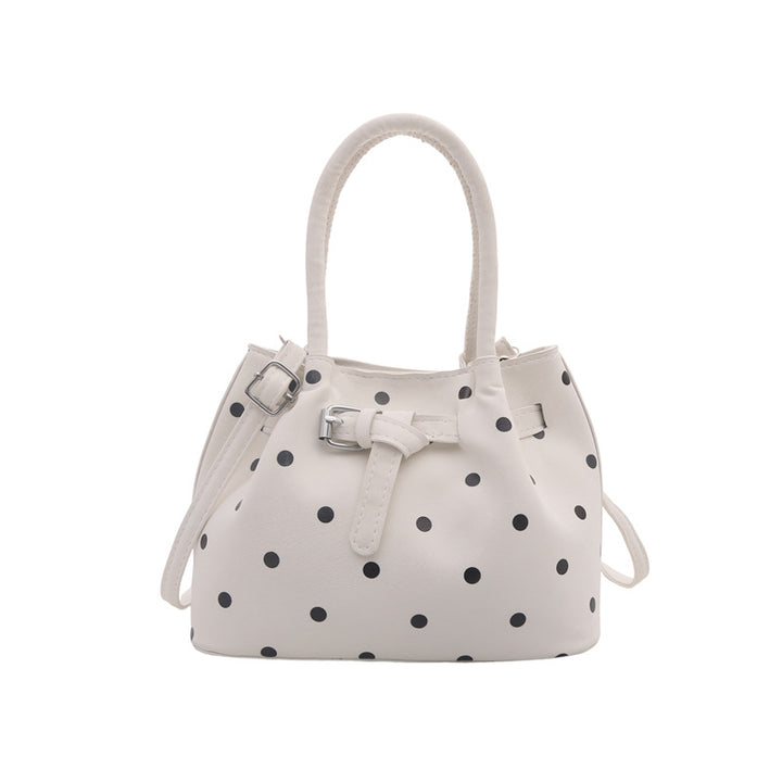Casual Suede Polka Dot Handbag