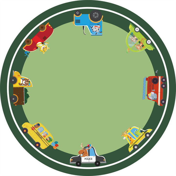 Interactive Car-Themed Play Mat