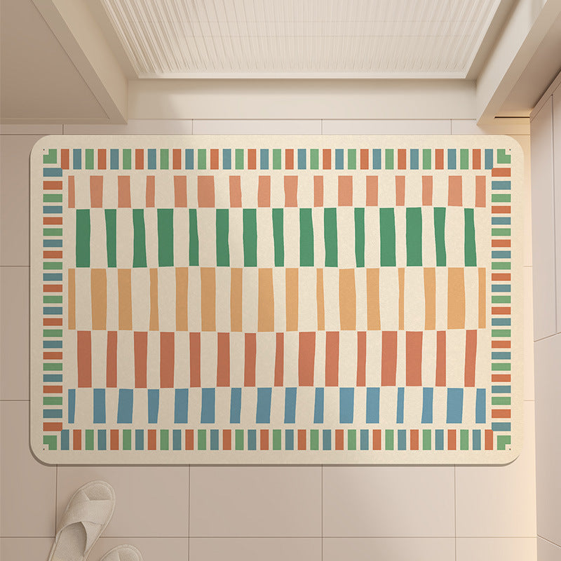 Stylish Geometric Pattern Bath Mat Kalsten
