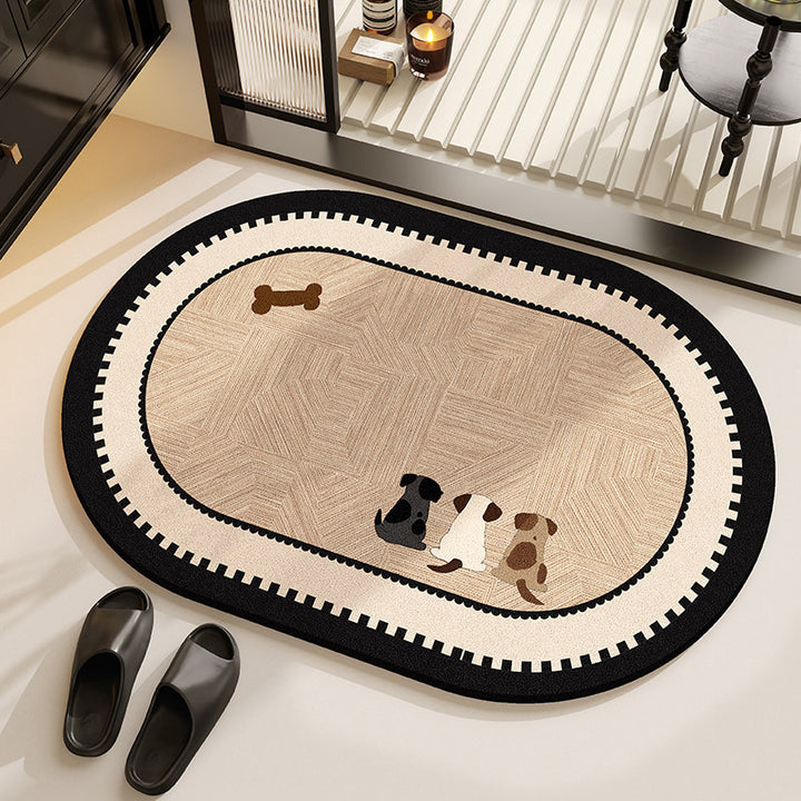 Cat-Themed Decorative Area Mat Kalsten
