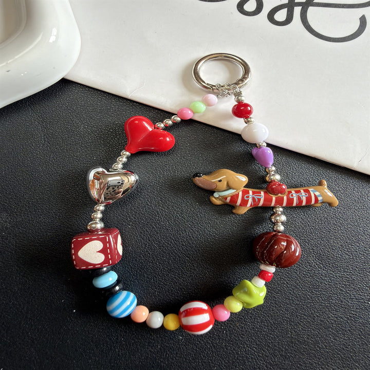 Cute Themed Bead Keychain Kalsten