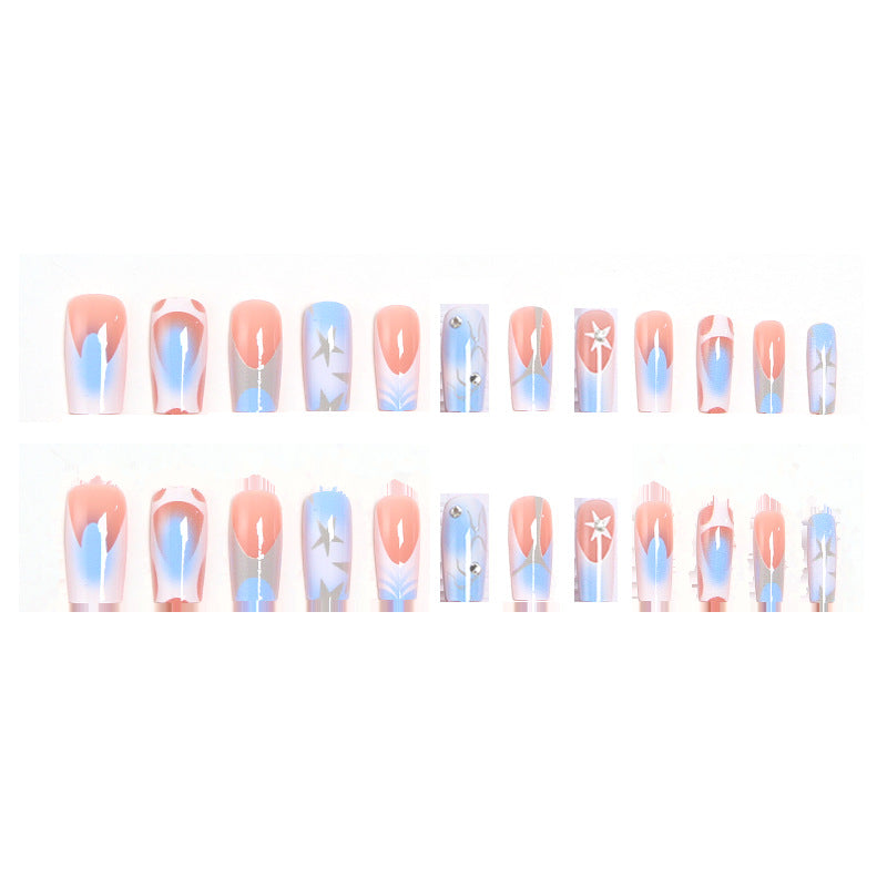 Artistic Nail Tips with Maritime Design Kalsten