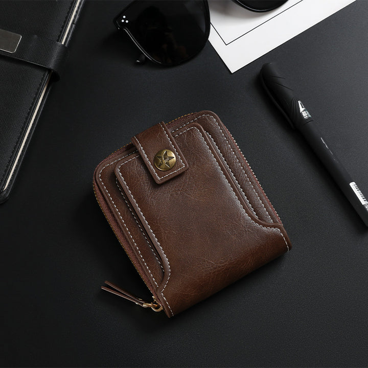 Bi-Fold Zip Wallet with Card Slots Kalsten
