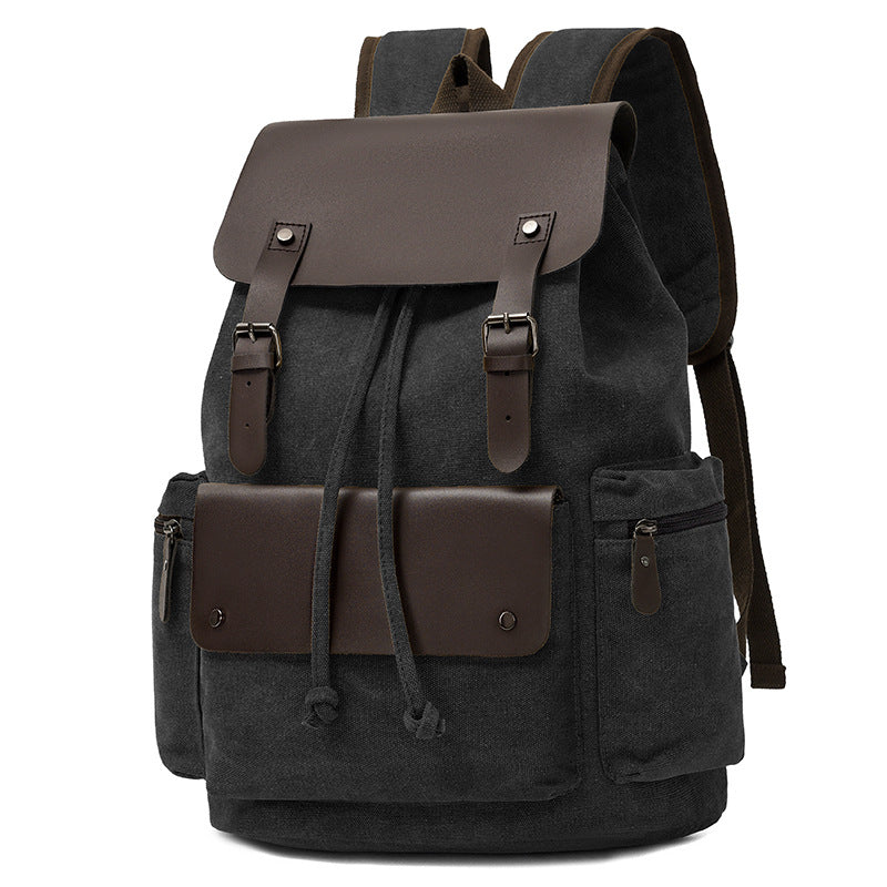 Canvas Drawstring Closure Backpack