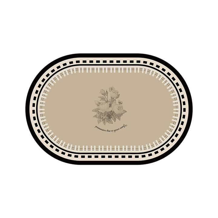 Floral-Printed Welcome Mat