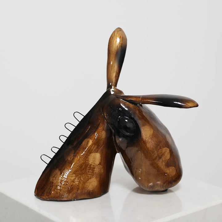 Modern Horse Head Sculpture