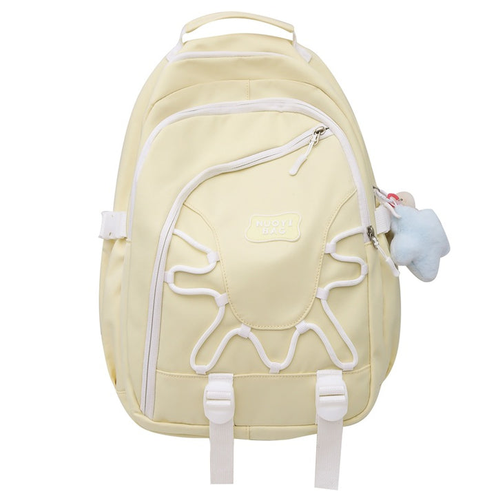 Playful Character Embroidered Backpack Kalsten