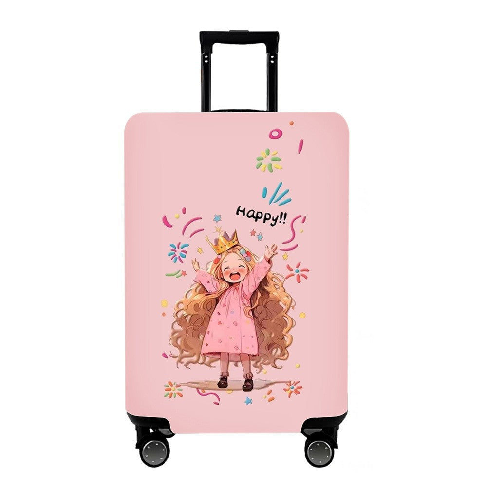 Unisex Hard Shell Suitcase with Colorful Monster Design Kalsten