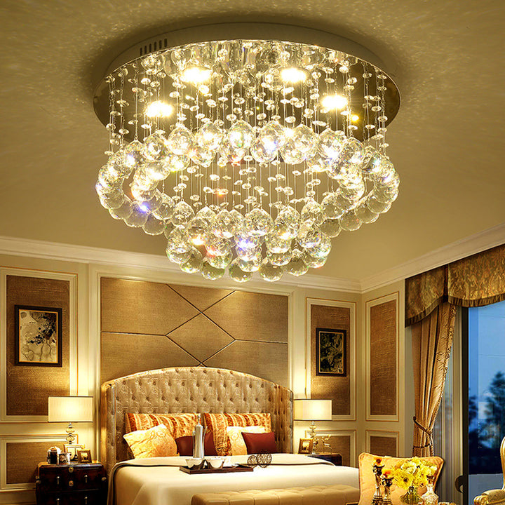 Crystal Illuminated Ceiling Fixture