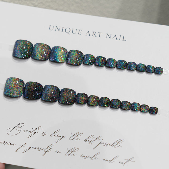 Glamorous Glittery Pedicure Design
