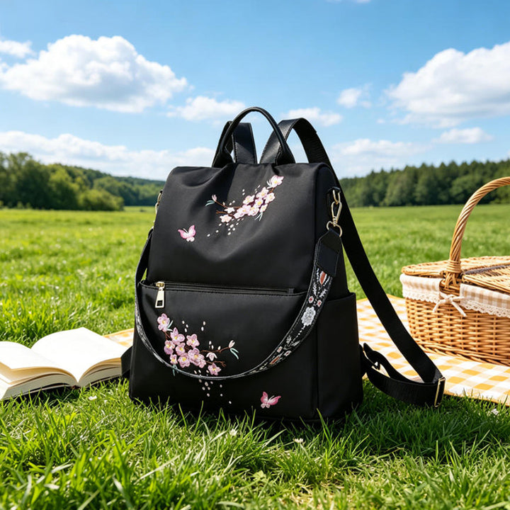 Women's Embroidered Floral Backpack Kalsten