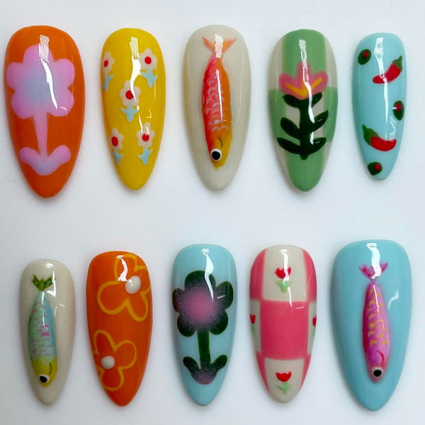Thematic Artisan Press-On Nail Set Kalsten