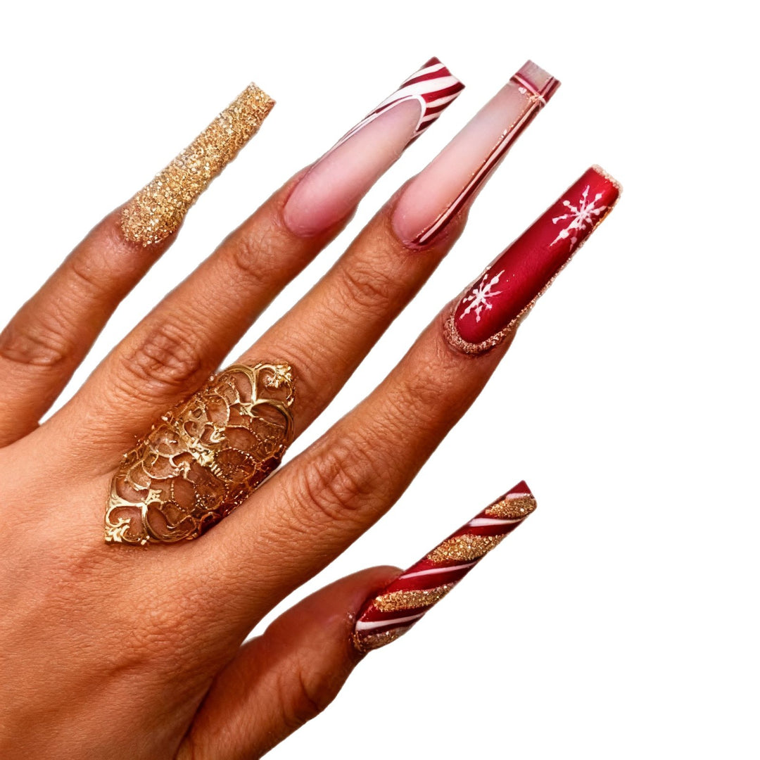 Festive Holiday Nail Art Enhancements Kalsten 1789915617