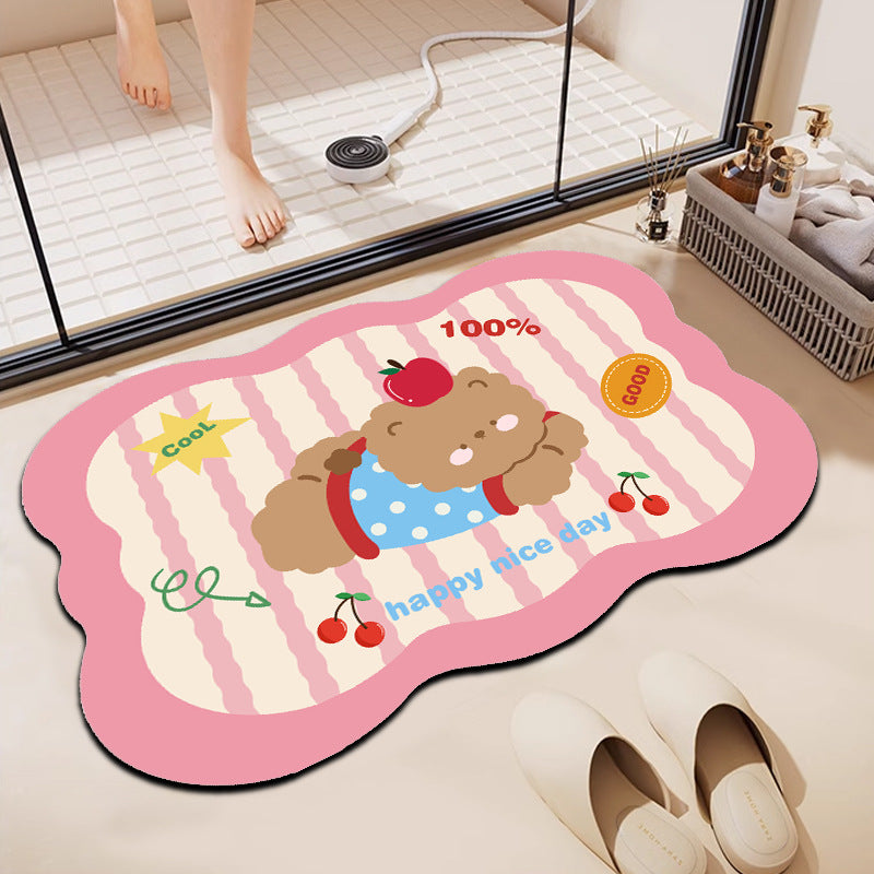 Cartoon Themed Bath Mat