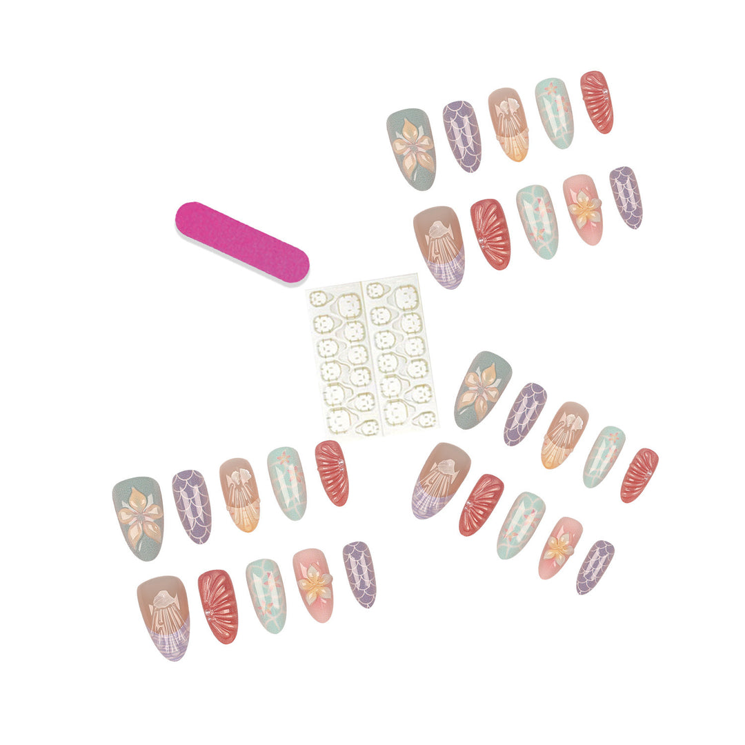 Artistic Press-On Nail Tips Set