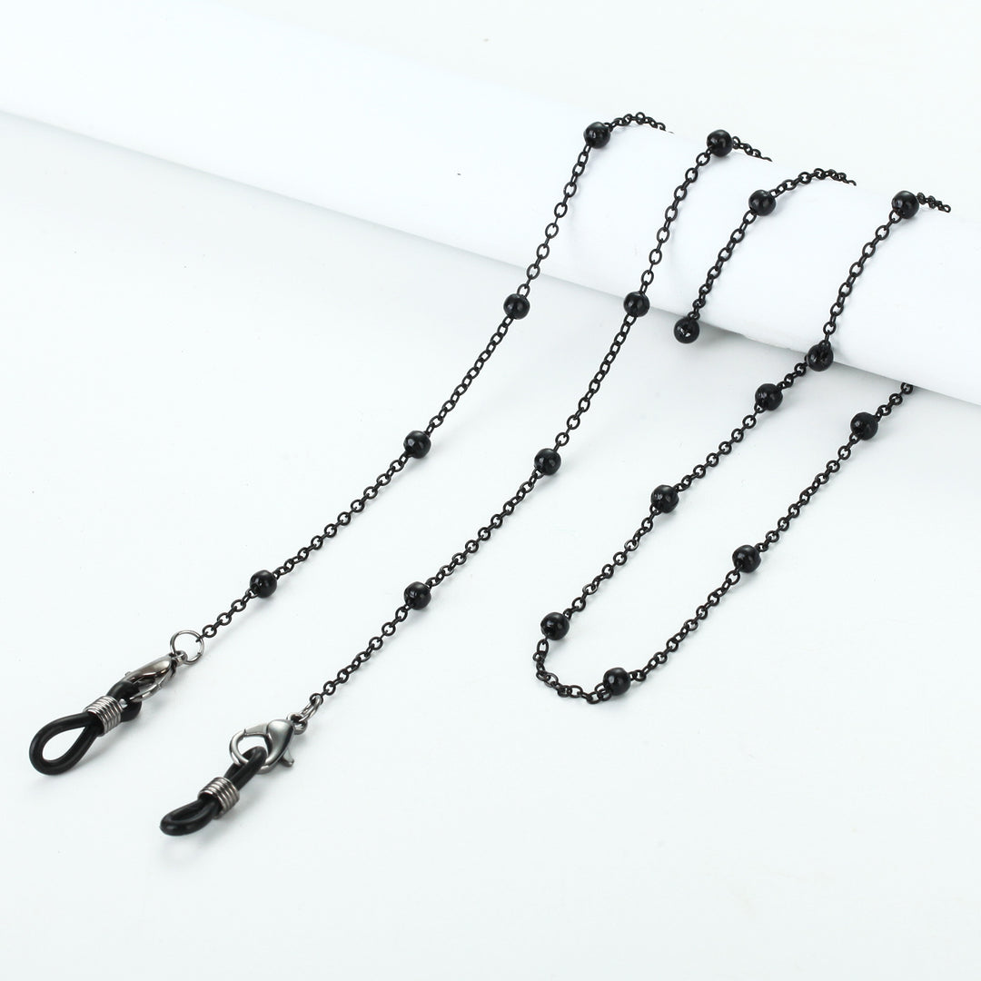 Necklace with beads and transparent pendants Kalsten