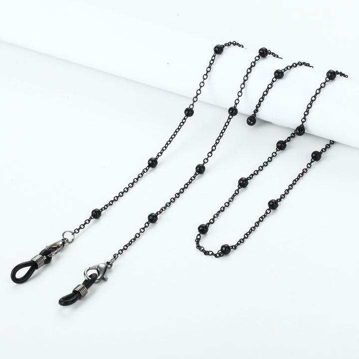 Necklace with beads and transparent pendants Kalsten