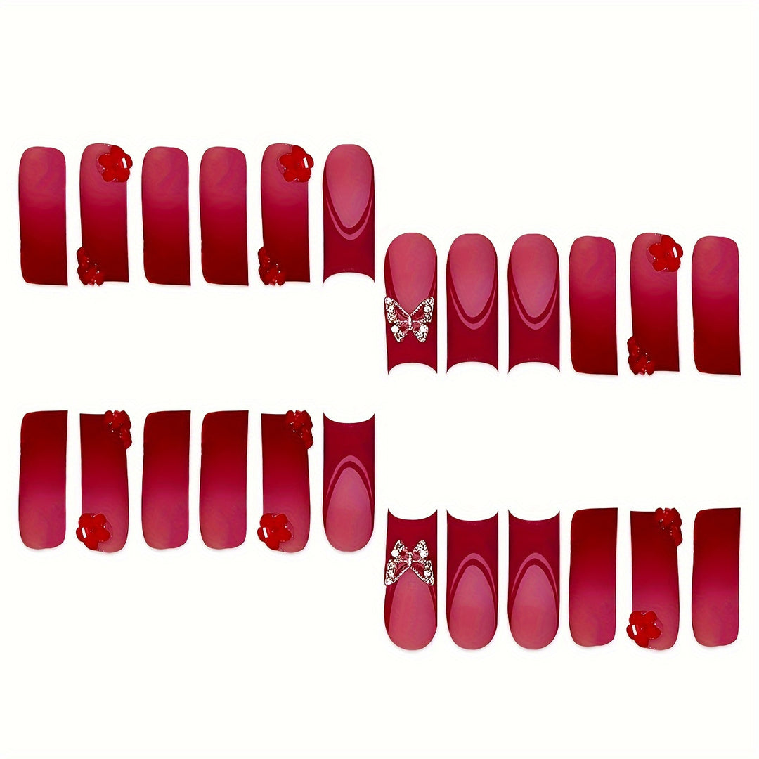 Decorative Press-On Nail Set Kalsten