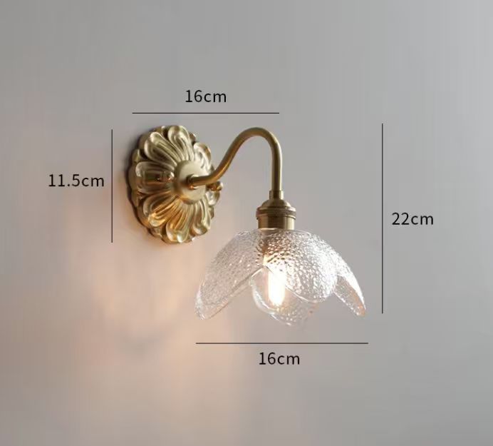 Elegant Floral Wall Sconce