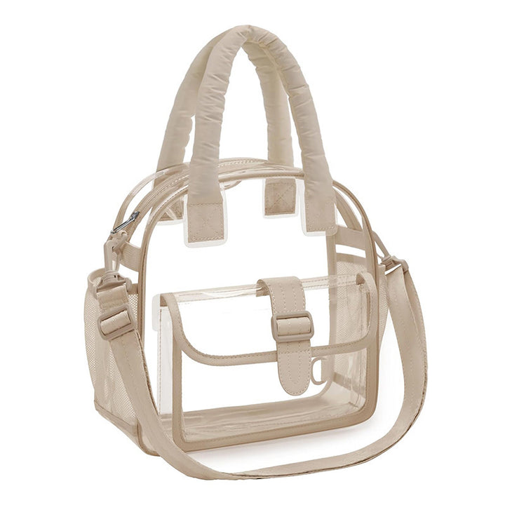 Transparent handbag with multitasking interior compartment Kalsten