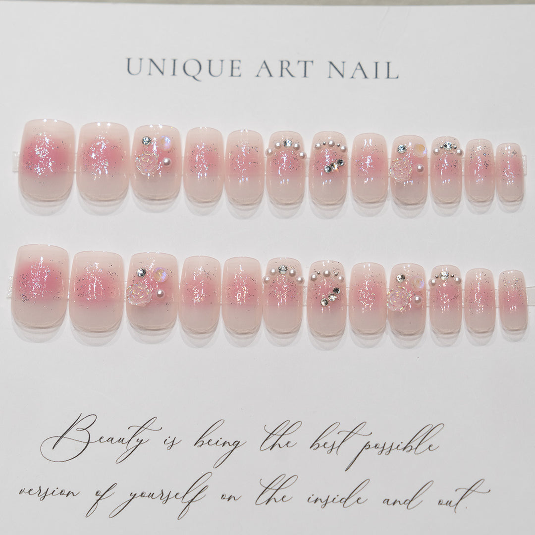 Elegant Rhinestone Nail Art