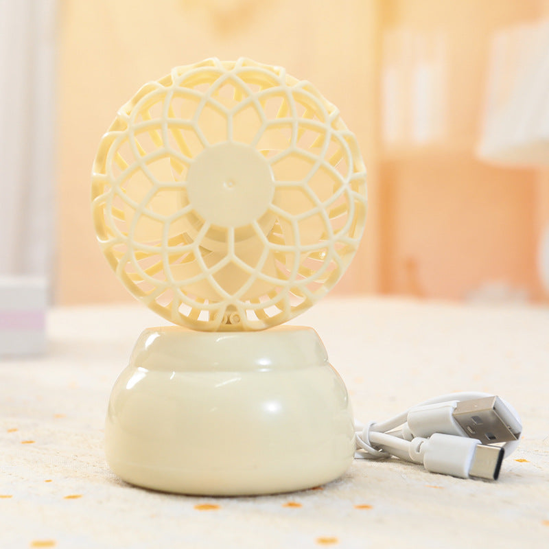 Women's Portable Table Fan in Creative Flower Design Kalsten
