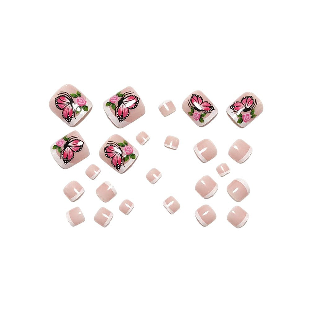 Nail art in creative butterfly design Kalsten