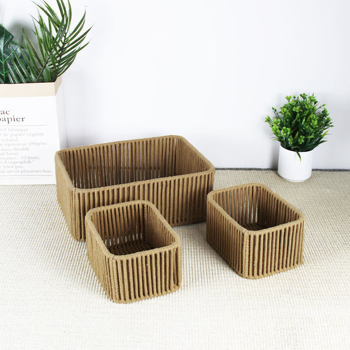 Versatile Woven Storage Baskets Set Kalsten