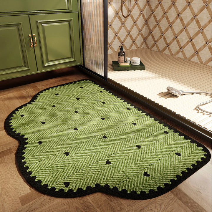 Lace-Trimmed Bath Mat Kalsten