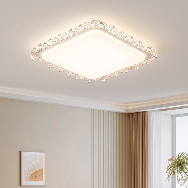 Elegant Crystal Frame Ceiling Light
