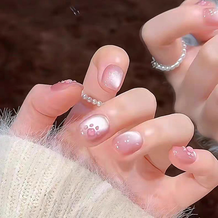Floral Patterned Press-On Nail Set Kalsten