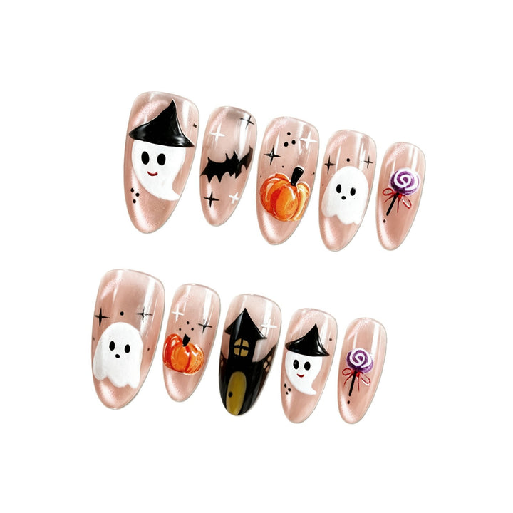 Halloween-Themed Press-On Nail Art Set Kalsten 1788495618