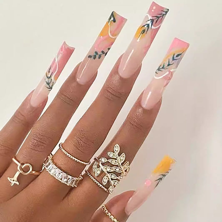 Floral Art Press-On Nails Kalsten