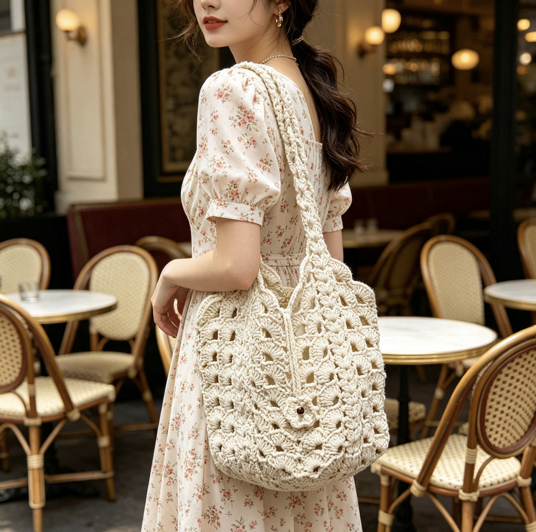 Hand-knotted Macrame Tote Kalsten