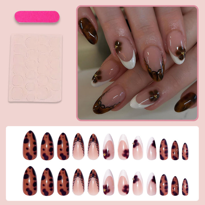 Artificial nail set with elegant spot design Kalsten